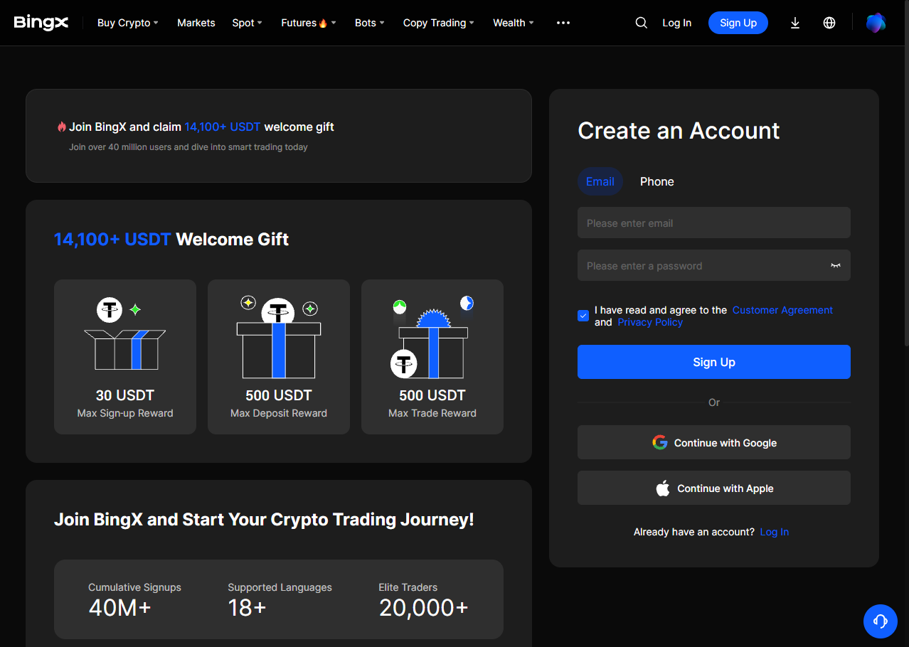 bingx signup checklist