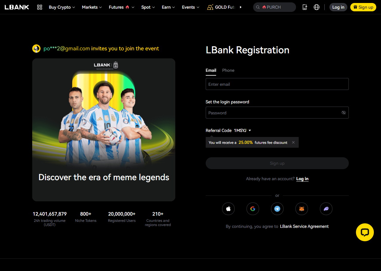 lbank signup checklist