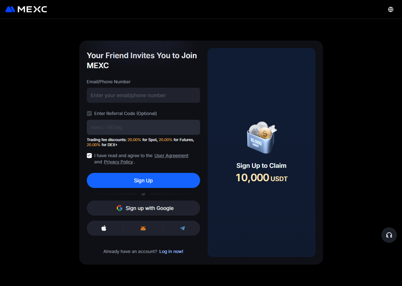 mexc signup checklist